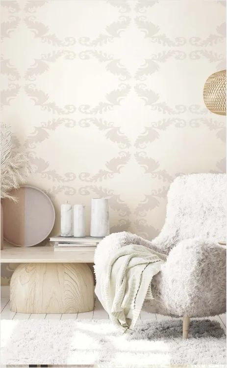 white wallpaper pattern